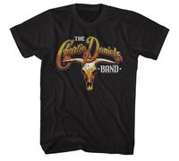 Charlie Daniels Band - Mucca Teschio & Logo - Manica Corta - Adulti - T-Shirt