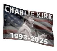 Charlie Kirk A True Patriot Pray Justice Assassination Shooting Hero Freedom Merch Bandiera da giardino su entrambi i lati per cortile, prato, decorazione da giardino, 30,5 x 45,7 cm