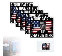 Charlie Kirk A True Patriot Pray Justice Assassination Shooting Hero Freedom Merch Magnete per auto, camion, frigorifero, decalcomania magnetica 2025 (5 pezzi)