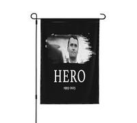 Charlie Kirk è un eroe, bandiere da giardino da 12"x18", striscione bifacciale senza asta