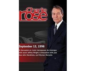 Charlie Rose with Geoffrey Cowley, William Regelson, Robert Butler, William Rosner; Jeffrey Wright; Jon Hendricks & Wynton Marsalis (September 13, 1996)