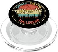 Charlie The Man The Myth The Legend Men Nome personalizzato PopSockets PopGrip per MagSafe