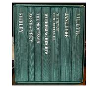 Charlotte Emily and Anne Bronte The Complete Novels Illustrated with Wood Engravings and Published by the Folio Society Bound in Green Silk Moire 1997