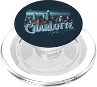 Charlotte NC Grattacielo Edificio Luce Notturna Cityscape View PopSockets PopGrip per MagSafe