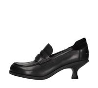 CHARLOTTE SOFT MUSTANG/SUEDE VELOURS Mocassini e slip on ASH Donna Nero Amv038_a