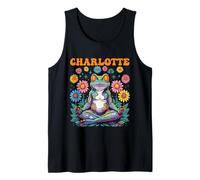 Charlotte, stravagante motivo a forma di rana, per ragazze, nome Charlotte Canotta