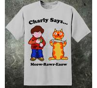 Charly Says Uomo 70s Annuncio T-Shirt Rave Prodigio Vintage