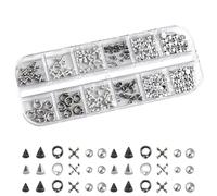 Charm 3D per Unghie Rhinestones 3D in Lega Stile Punk con Rivetti