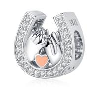 Charm a Ferro di Cavallo Fortunato Charm Pandora Ti amo Bead Charm Cuore Argento 925 per Bracciale Ciondolo Collana Gioielli regalo per le donne ragazze sorella madre mamma