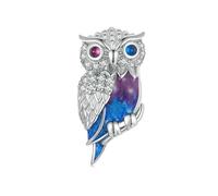 Charm a forma di animale in argento Sterling 925, a forma di fragola, coniglio, cavallo, conchiglie, sirena, per braccialetti Pandora, Smalto Cristallo