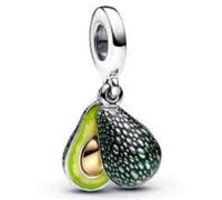 Charm a forma di avocado in argento 925, compatibile con ciondoli Pandora, Trollbeads, Chamilia, Biagi e molti altri braccialetti con ciondoli del Regno Unito.