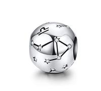 Charm a forma di costellazione, in argento Sterling 925, per compleanno, anniversario, fede, pietra portafortuna, per braccialetti Pandora, Argento sterling