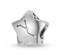 Charm a forma di costellazione, in argento Sterling 925, portafortuna, regalo di compleanno, a forma di cuore, con lettera di famiglia, croce e pietra portafortuna per braccialetti Pandora, Misura