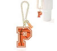 Charm a forma di lettera di basket, accessorio per Stanley Cup, portachiavi con iniziale per Stanley Tumbler, borsa, zaino, regalo per adolescenti, ragazzi, ragazze, mamma, allenatore, atleta