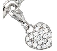 Charm A Pendente A Cuore, Zirconia, Argento 925, Pendenti, Dangle