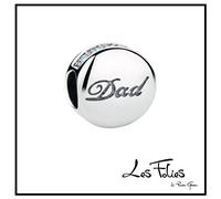 Charm Amore Papà Uomo strass blu ciondolo in argento 925 - Les Folies