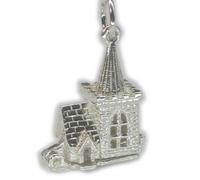 Charm apertura chiesa in argento sterling .925 x 1 ciondoli Sante Chiese