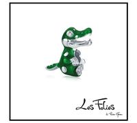 Charm Baby Coccodrillo Alligatore Peter Pan ciondolo in argento 925 - Les Folies