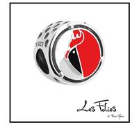 Charm Bari Stemma Squadra Calcio San Nicola ciondolo in argento 925 - Les Folies