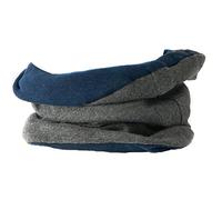 CHARM Berretto e Scaldacollo Uomo E Donna, Paracollo Moto E Scaldacollo Cotone 100% Organico Antivento Ciclismo Uomo Blu Navy & Grigio Scuro