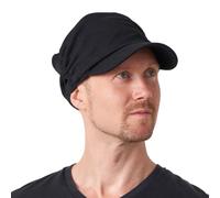 CHARM Berretto Militare Cappello Baseball cap - Uomo Donna Soft Cappello Vasco Militare Cotone Visiera Estivo Inverno Sportivo Nero