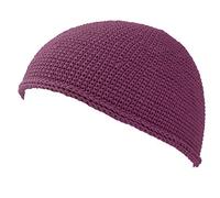CHARM Cappellino Skull cap Islam Beanie Berretto Cappello Kufi Mano Fatto Uomo Cremisi L