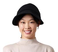 CHARM Cappello Cotone Donna con Visiera - Berretto Cappello da Sole Protezione UV Cappelli Visiera Estate Invernale Nero