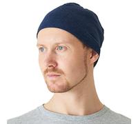 CHARM Cappello Invernale Unisex in 100% Cotone, Berretto Paraorecchie, Cuffia Uomo Invernale, Beanie Donna da Sci, Accessori Invernali & Abbigliamento Blu Navy