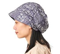 CHARM Cappello Tesa Larga da Sole Donna A Secchiello, Copricapo Chemioterapia Donna Pieghevole, Berretto Cotone Organico Viola