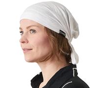 CHARM Cappello Turbante Berretto Cotone - Copricapo Chemio Sciarpa Capelli Donna Bianco