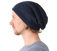 CHARM Cappello Uomo Estivo Berretto - Donna Cotone Slouchy Beanie Invernale Moda Coreana Giapponese Marino (Style A)
