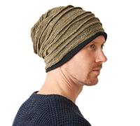 CHARM Casualbox Organico Cotone Beanie Berretto Cappello per Tutte Le Stagioni - Fatto in Giappone - Unisex Cappellino per Uomo & Donna Cachi