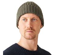 CHARM Casualbox | Uomo Fisherman Beanie Berretto 100% Cotone da Donna Maglione Beanie Berretto Cappellino Classico Design Semplice A Coste Cappello A Tesa Larga Cappello Cachi