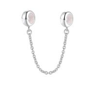 Charm catenina di sicurezza in argento Sterling 925, con chiusura a clip, distanziatore per bracciali con ciondoli Pandora Silver
