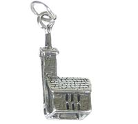 Charm Chiesa in argento sterling .925 x 1 Charms Chiese Santo Dio