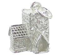 Charm Chiesa in argento sterling .925 x 1 Charms Chiese Villaggio Santo