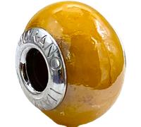 Charm Compatibili Pandora, Gnoce, Trollbeads in Argento 925 e perla in vetro