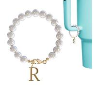 Charm con lettera di nome, ciondolo a forma di lettera per tazza | 26 lettere in acciaio inossidabile | Ciondolo a tazza alla moda, ciondolo per chiavi auto per la decorazione della borsa della scuola
