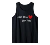 Charm con Scritta Well Bless Your Heart, Regalo Divertente Canotta
