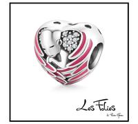 Charm Cuore angelo custode bimbo in argento 925 - Les Folies