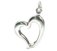 Charm cuore in argento sterling .925 x 1 Hearts and Love charms