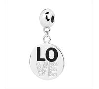 Charm Donna BROSWAY TRES JOLIE MINI BTJM116 in Acciaio LOVE Bicolore
