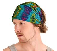 CHARM Fascia Capelli Donna E Uomo Tie Dye, Hippie Headband Tinta Unita, Bandana Con Elastico Anni '60 E '70, Accessori Figli Dei Fiori, Fascetta Skincare Tintura Tipo A