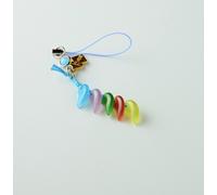 Charm GIAPPONESE Magatama Amuleto OMAMORI Buona Fortuna Power Cat eye Stone