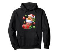 Charm gioioso con Pan di Zenzero nella Calza di Natale Felpa con Cappuccio