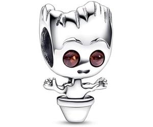 Charm Guardiani della Galassia Dancing Groot in argento Sterling 925, compatibile con ciondoli Pandora e molti altri braccialetti del Regno Unito., Metallo