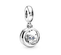 Charm in argento 925 a forma di gufo, compatibile con braccialetti Pandora, Trollbeads, Chamilia, Biagi e molti altri braccialetti con ciondoli del Regno Unito.