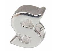 Charm in argento Sterling 925 con ciondolo a forma di lettera dell'alfabeto, utilizzabile come iniziale o per formare parole, compatibile con bracciali per charm Pandora S