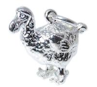 Charm in argento sterling Dodo .925 x 1 Uccelli estinti Dodos charms