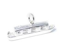 Charm in argento sterling Narrow Boat Barge .925 x 1 Ciondoli per barche e chiat